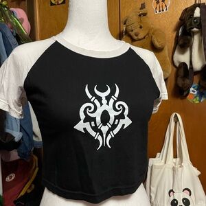 Tribal print baby tee